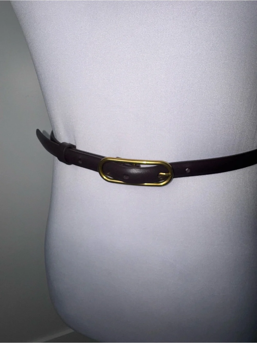 Veronica Beard Brown Leather Loop Belt/Size 4